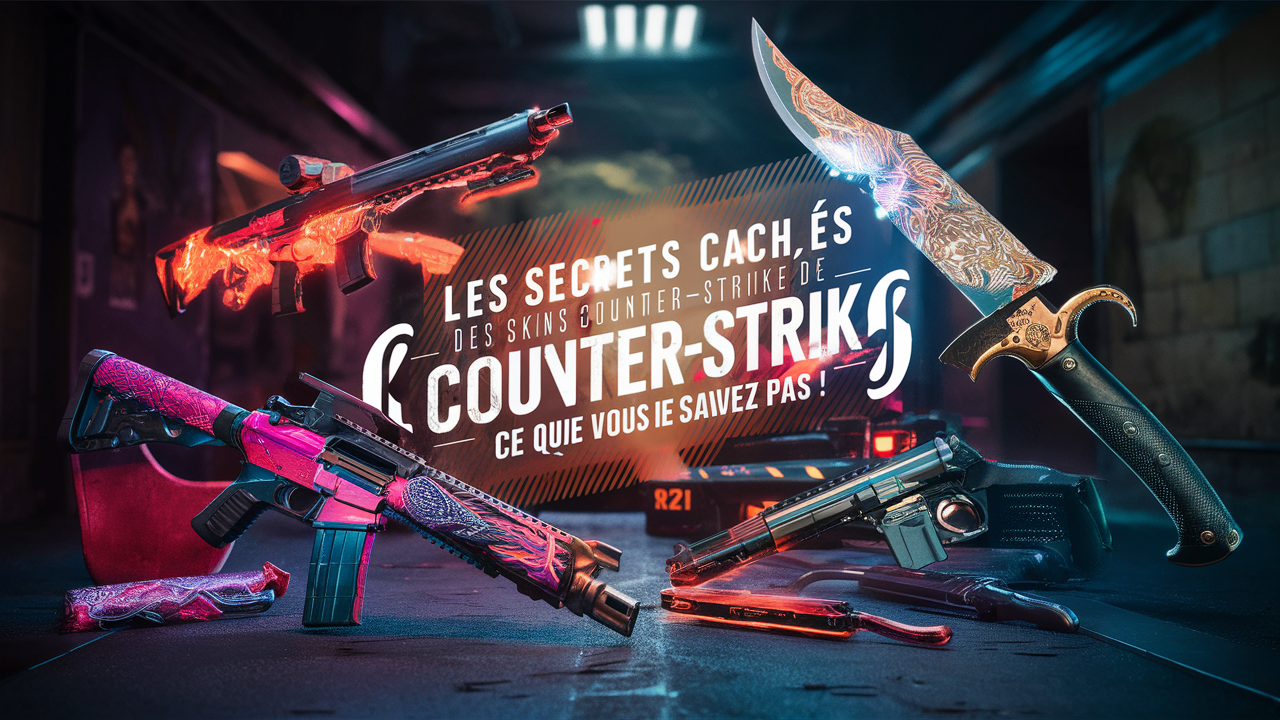 découvrez les secrets fascinants des skins de counter strike ! plongez dans l'univers méconnu de ces objets virtuels, apprenez comment ils influencent le jeu et explorez des astuces que vous ne soupçonniez pas. ne manquez pas cette chance d'en savoir plus sur l'importance des skins dans la communauté gaming !